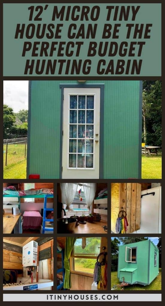 12’ Micro Tiny House Can Be the Perfect Budget Hunting Cabin PIN (1)