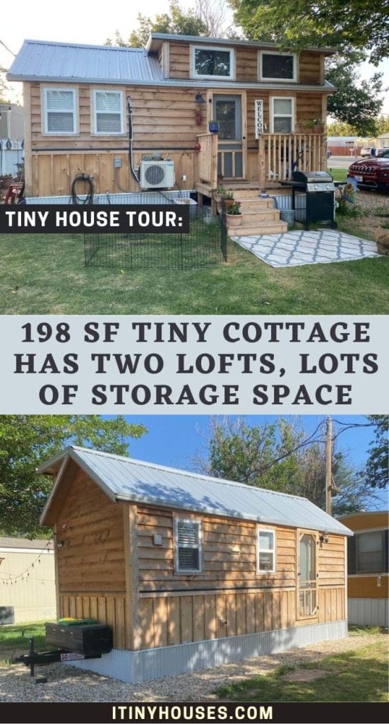 198 sf Tiny Cottage Has Two Lofts, Lots of Storage Space PIN (1)