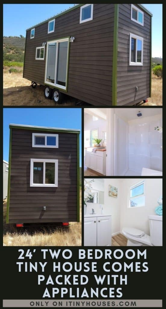 24’ Two Bedroom Tiny House Comes Packed with Appliances PIN (2)