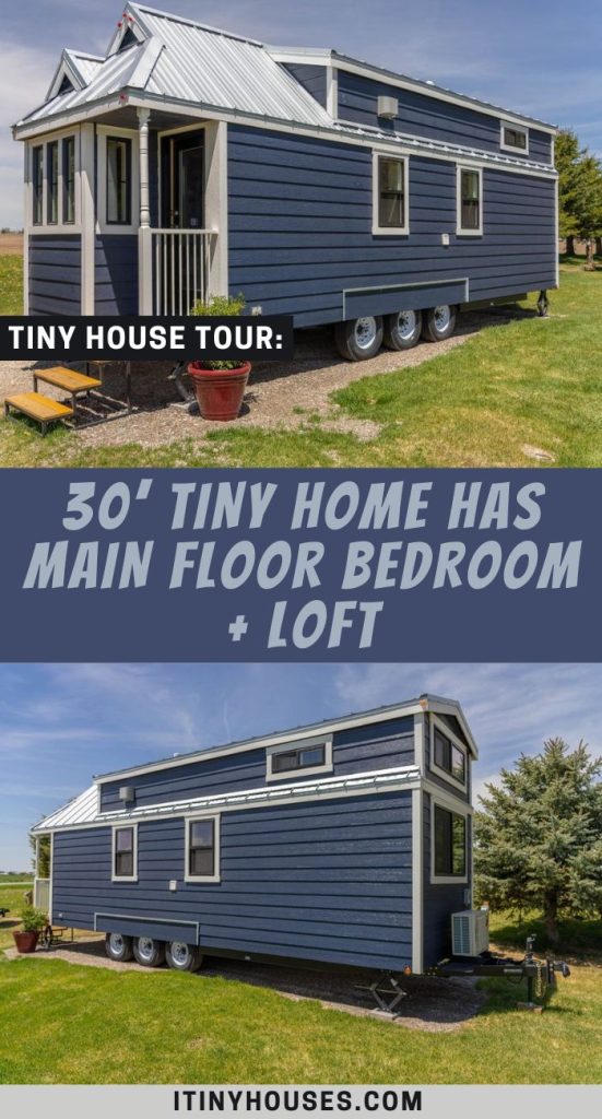 30’ Tiny Home Has Main Floor Bedroom + Loft PIN (3)