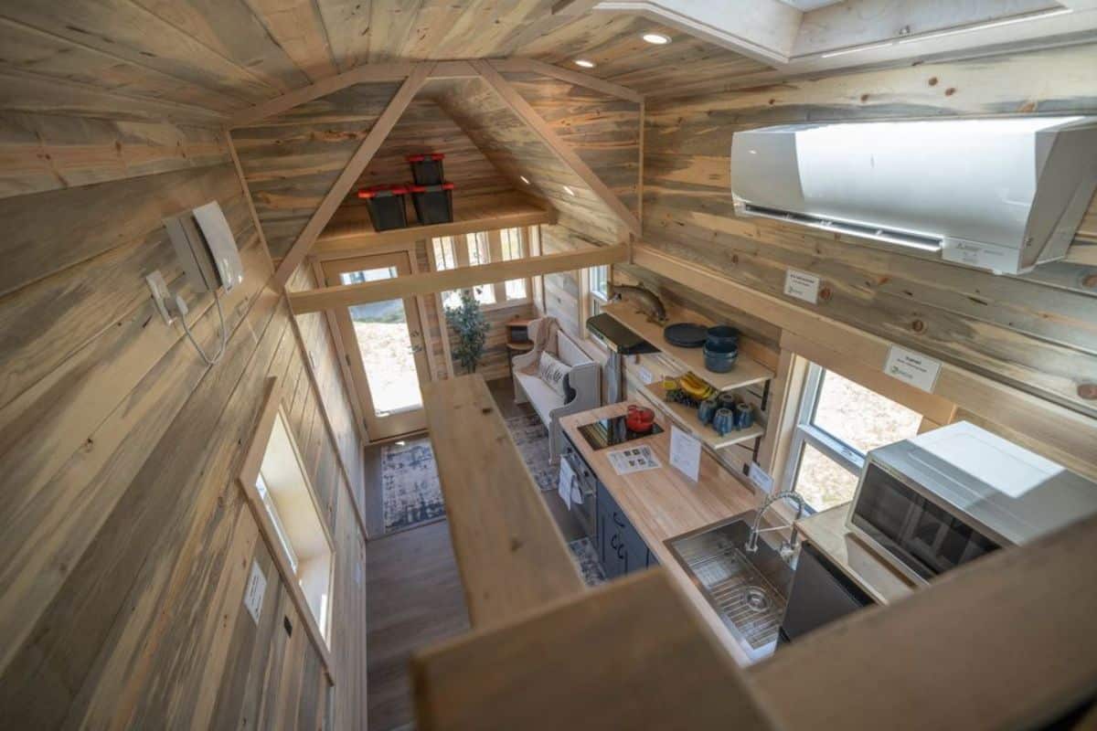Overview of 30’ Tiny Home from inside
