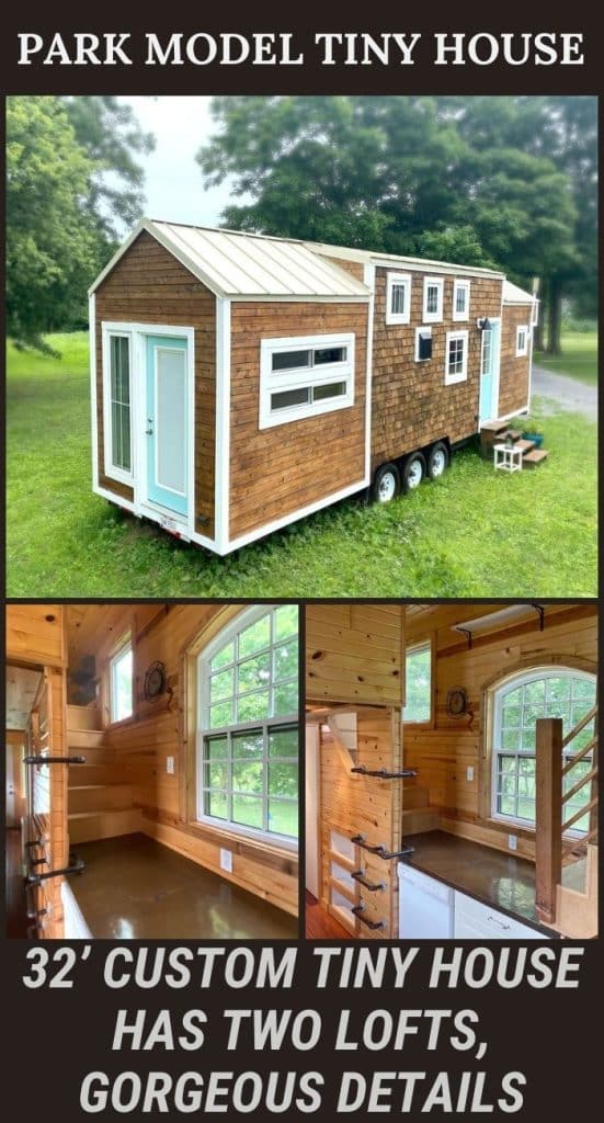 32’ Custom Tiny House Has Two Lofts, Gorgeous Details PIN (3)