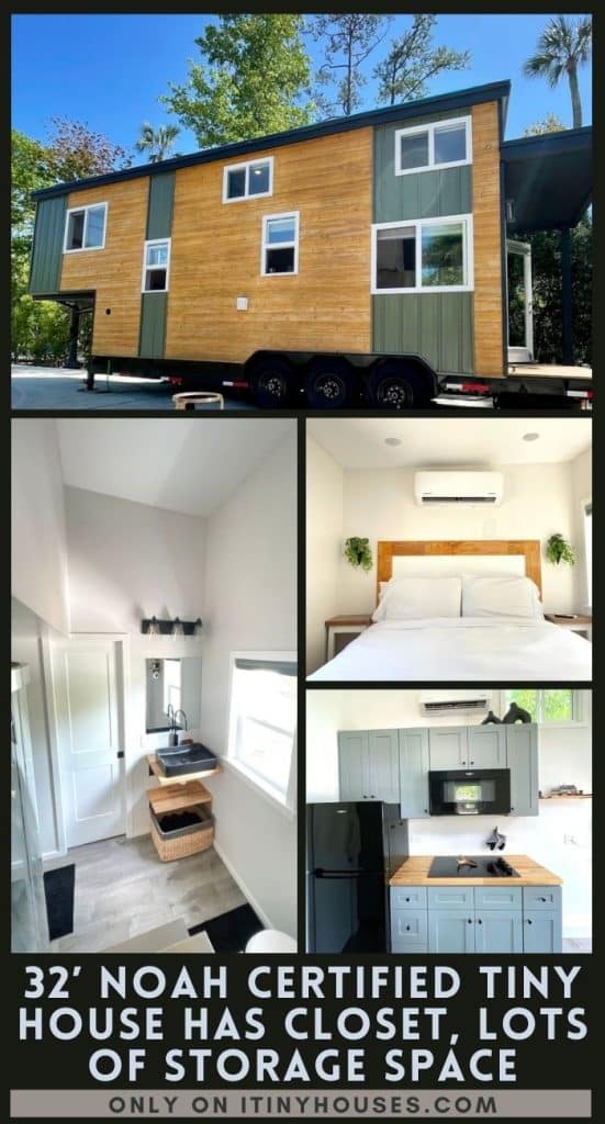 32’ Noah Certified Tiny House Has Closet, Lots of Storage Space PIN (2)