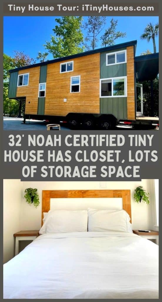 32’ Noah Certified Tiny House Has Closet, Lots of Storage Space PIN (3)