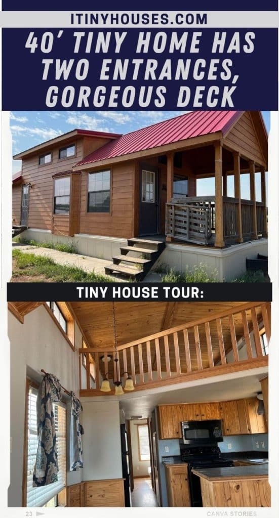 40’ Tiny Home Has Two Entrances, Gorgeous Deck PIN (1)