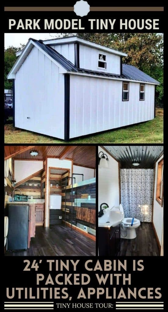 24’ Tiny Cabin is Packed with Utilities, Appliances PIN (2)