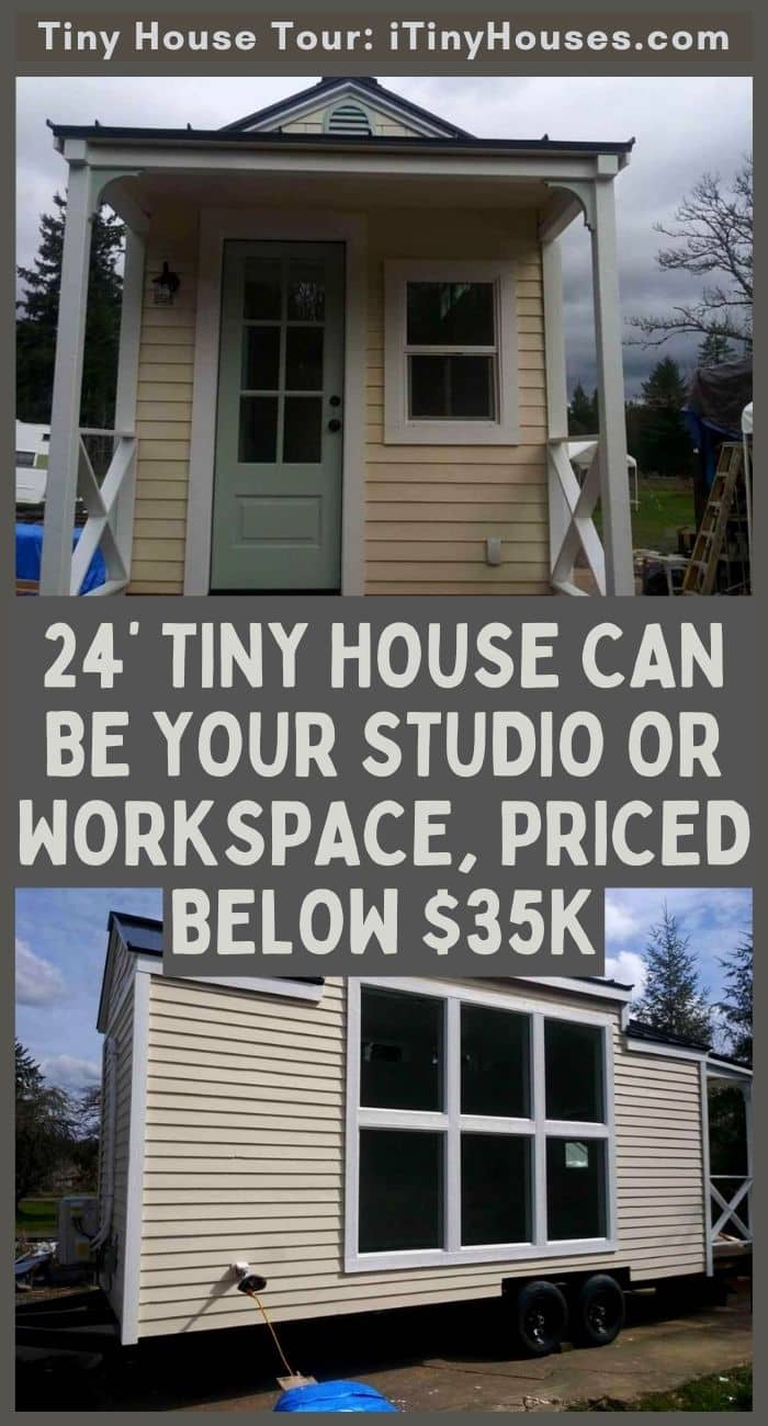 24’ Tiny House Can Be Your Studio Priced Below $35k