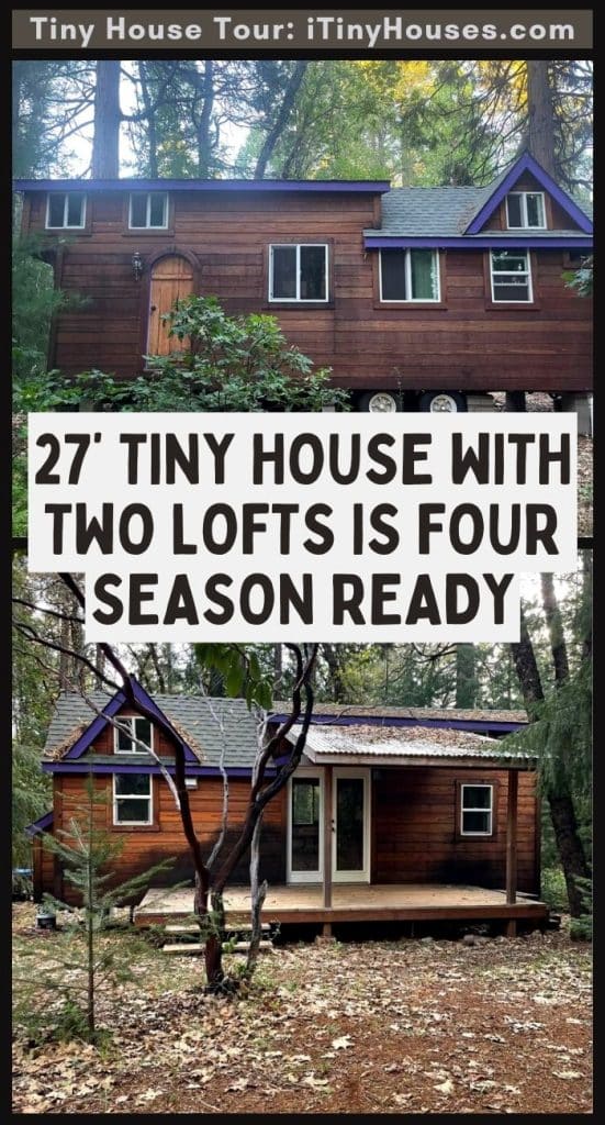27’ Tiny House With Two Lofts is Four Season Ready PIN (1)