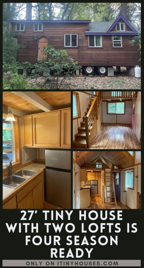 27’ Tiny House With Two Lofts is Four Season Ready PIN (3)
