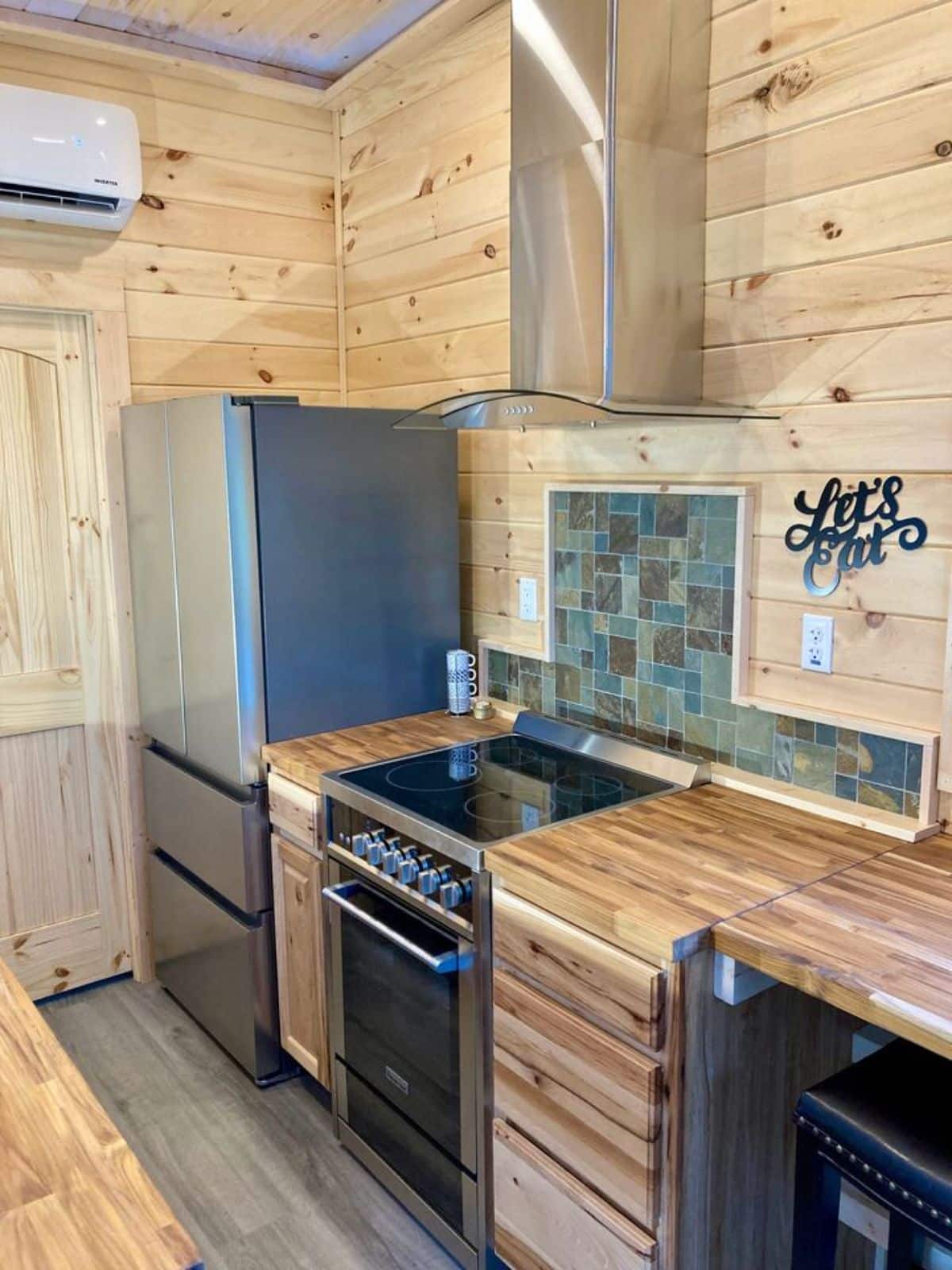 Well organized Kitchen area of 28’ Tiny Home