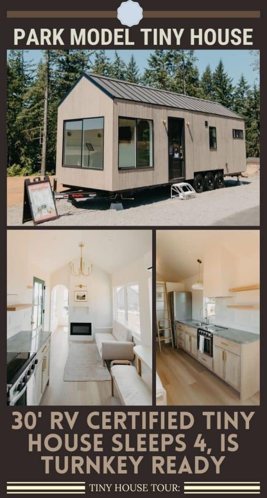 30' RV Certified Tiny House Sleeps 4, is Turnkey Ready PIN (2)