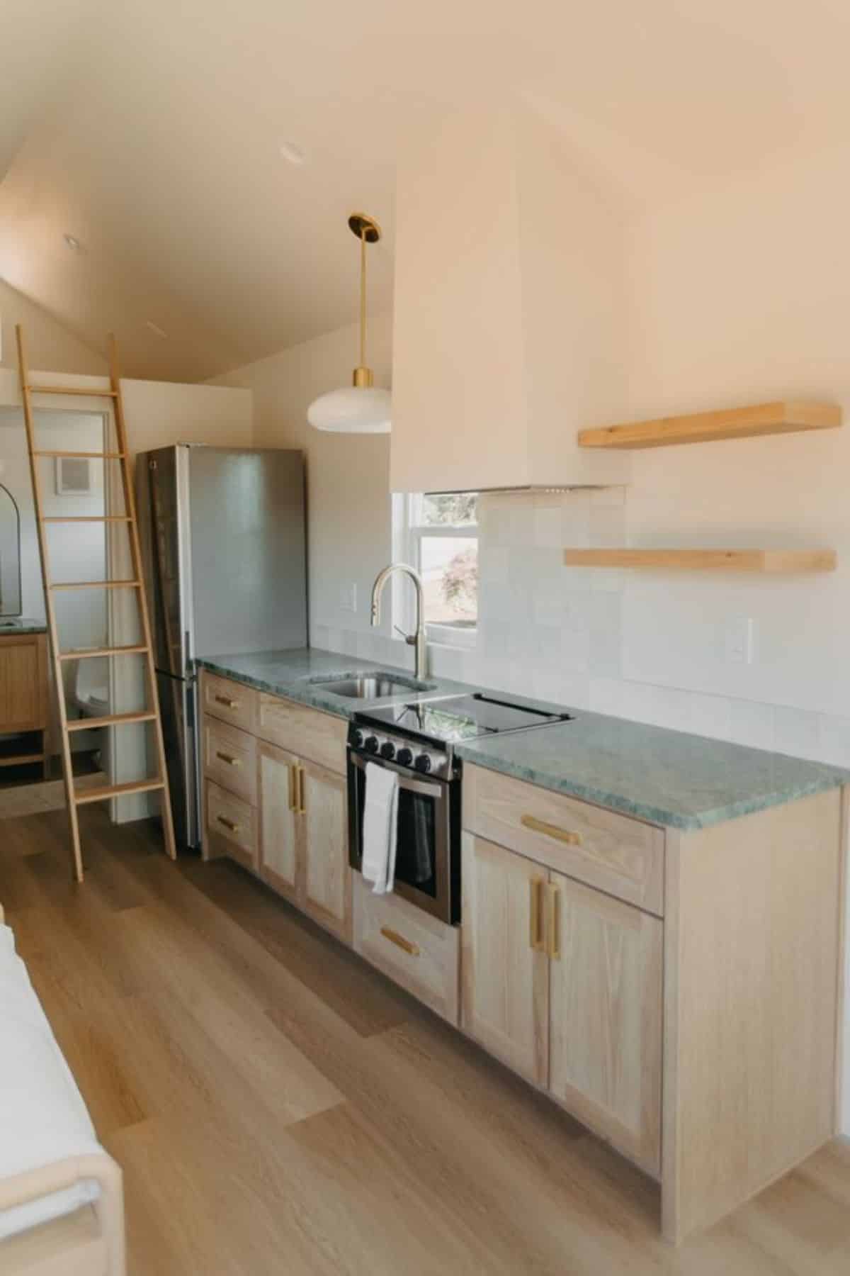 Kitchen area of 30' RV Certified Tiny House