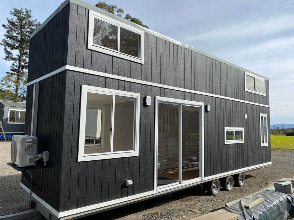 Main entrance view of Modern Two Storey Tiny Home