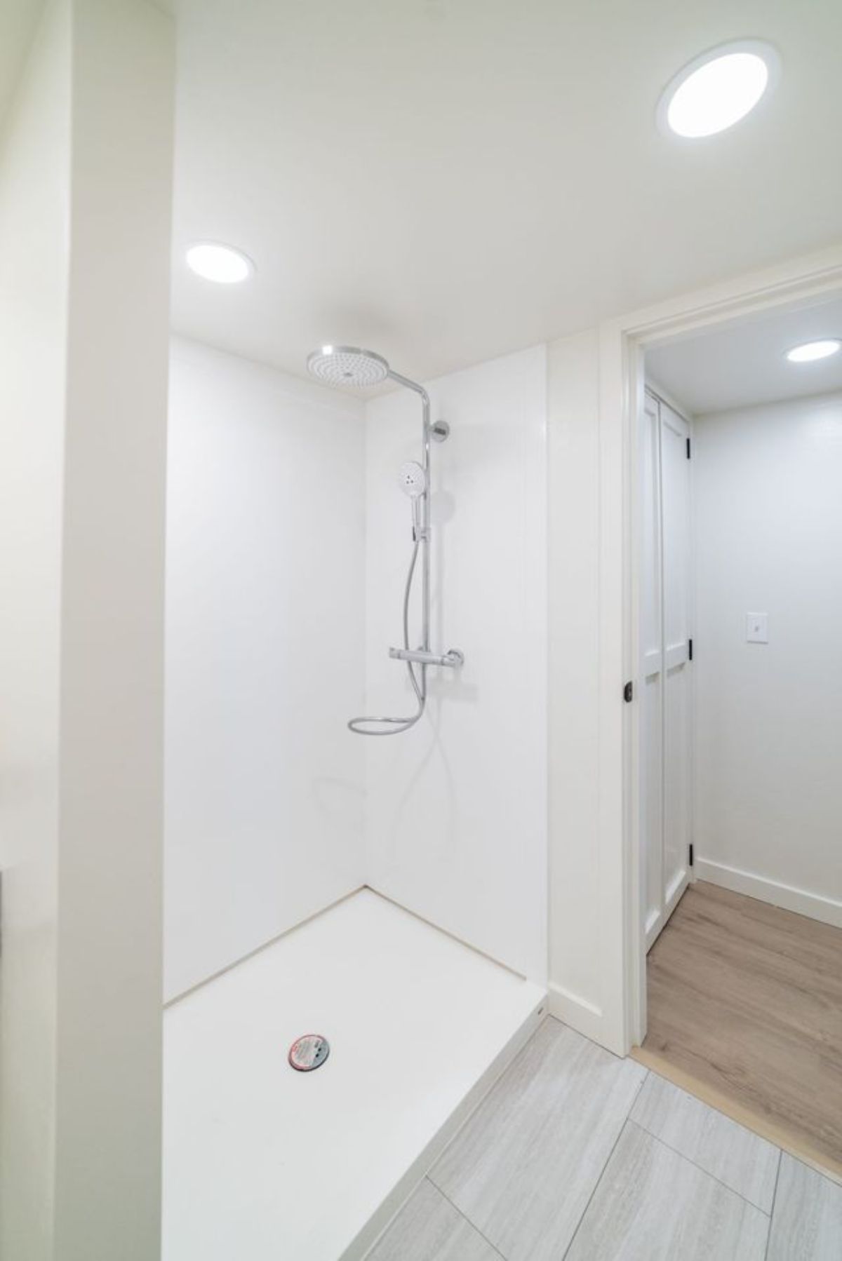 Separate shower area of Stunning Two Bedroom Tiny House