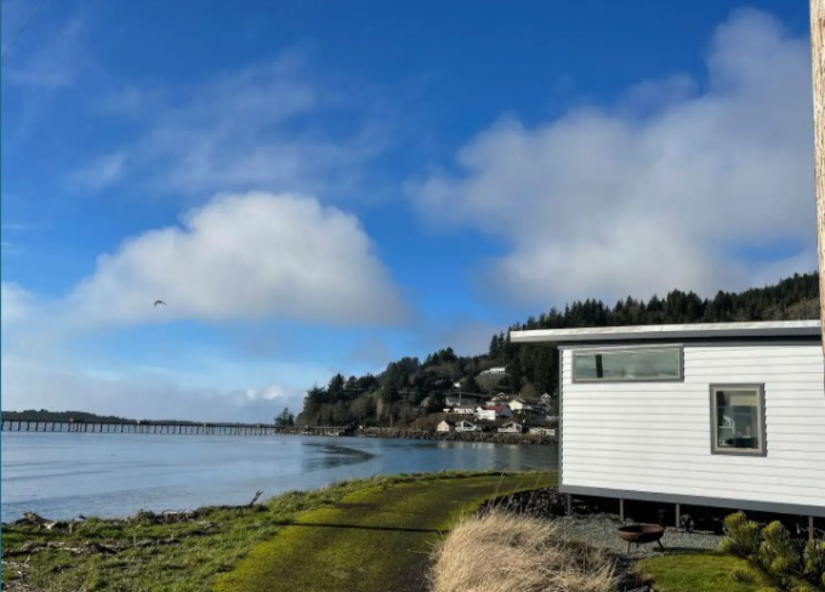 Stunning views from outside of Willow Creek Tiny House