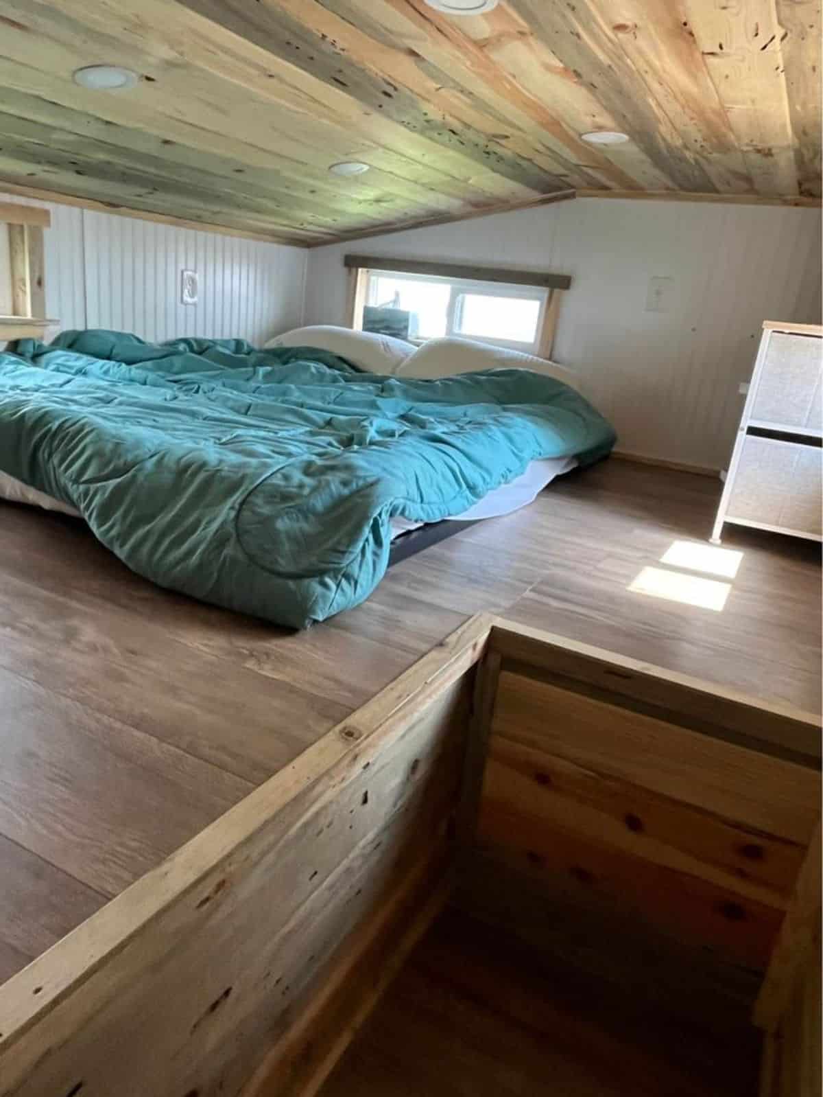 Loft bedroom is quite spacious
