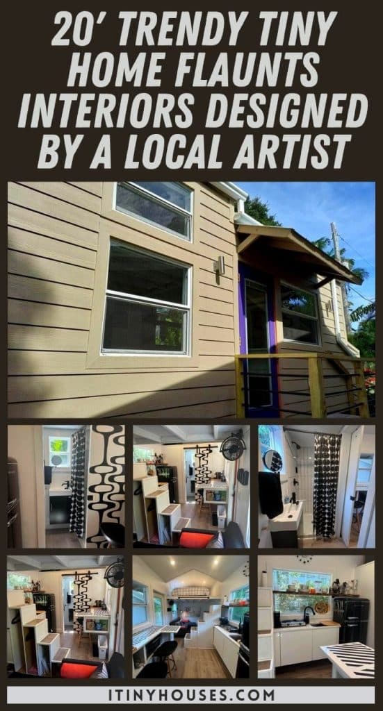 20' Trendy Tiny Home Flaunts Interiors Designed by a Local Artist PIN (1)