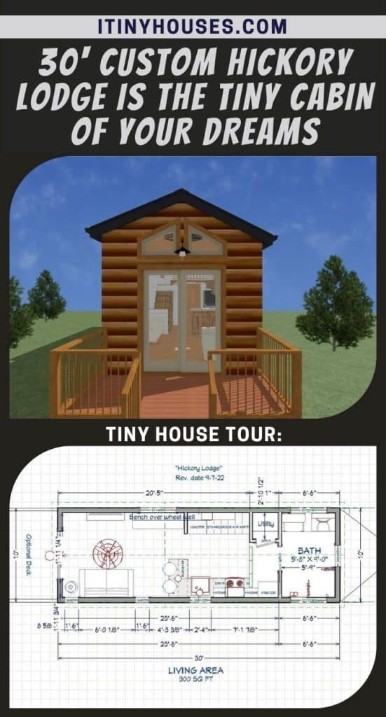 30' Custom Hickory Lodge is the Tiny Cabin Of Your Dreams PIN (1)