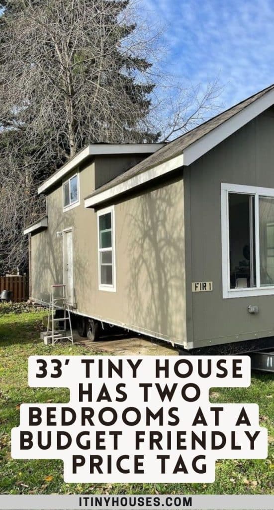33’ Tiny House Has Two Bedrooms at a Budget Friendly Price Tag PIN (1)