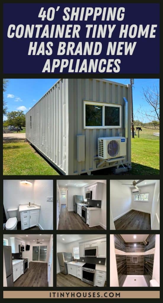 40’ Shipping Container Tiny Home Has Brand New Appliances PIN (1)