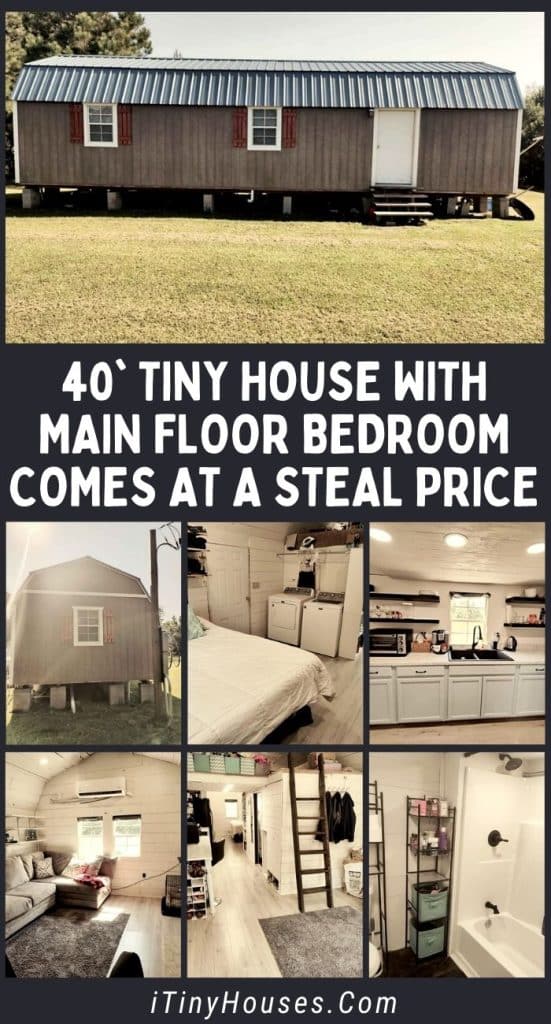 40' Tiny House with Main Floor Bedroom Comes at a Steal Price PIN (1)