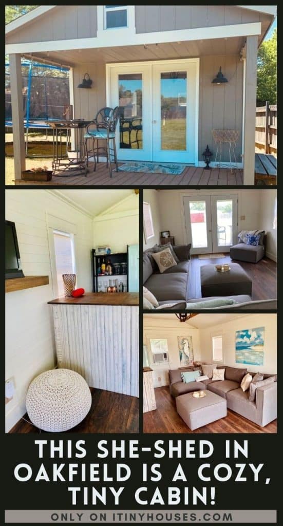 This She-Shed in OakField is a Cozy, Tiny Cabin! PIN (3)