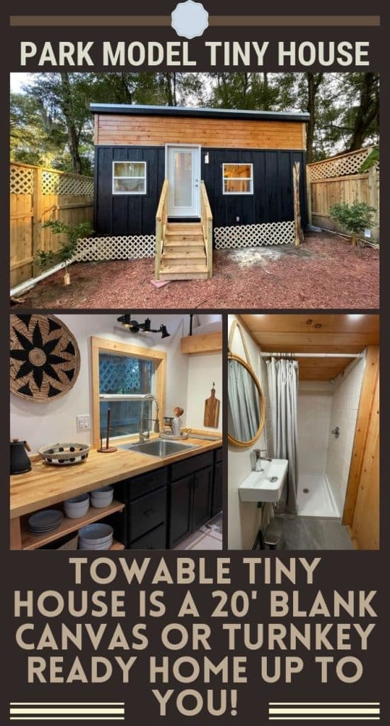 Towable tiny house is a 20' Blank Canvas or Turnkey Ready Home Up to you! PIN (2)