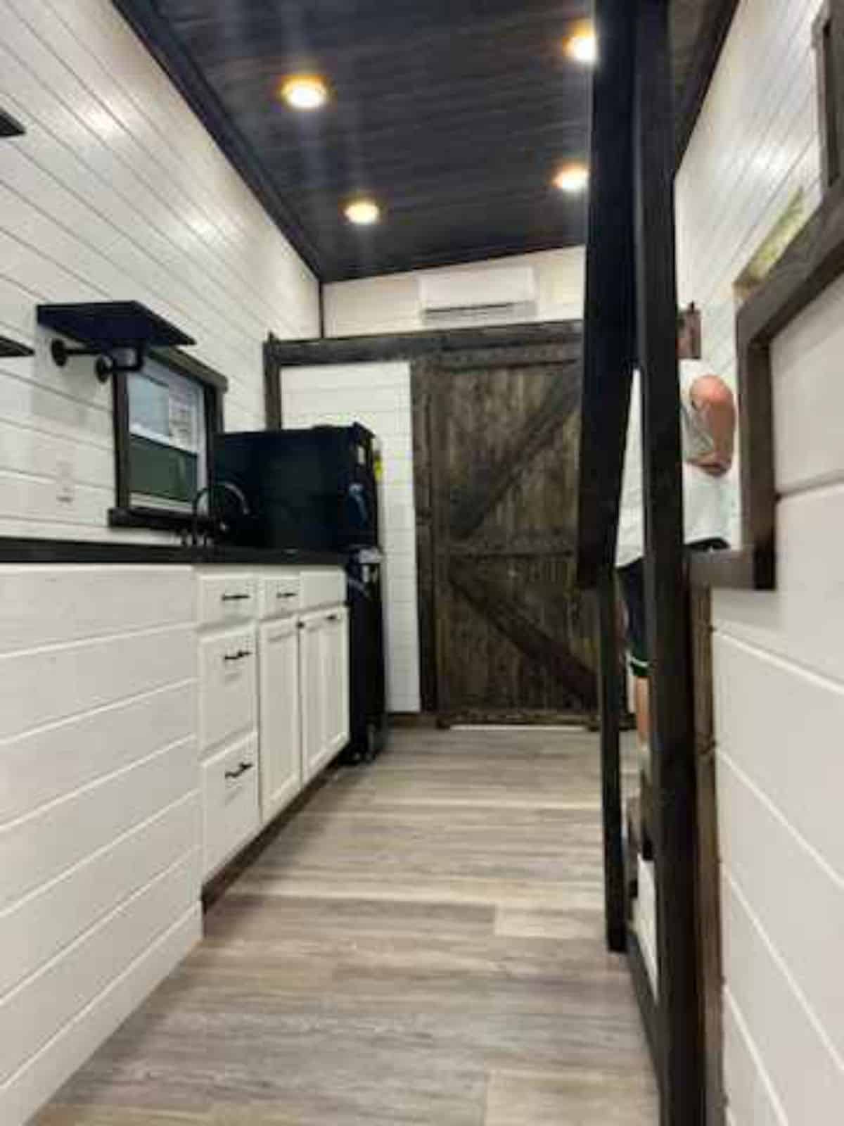 Classic white beauty kitchen area of 1 Bed Tiny Home