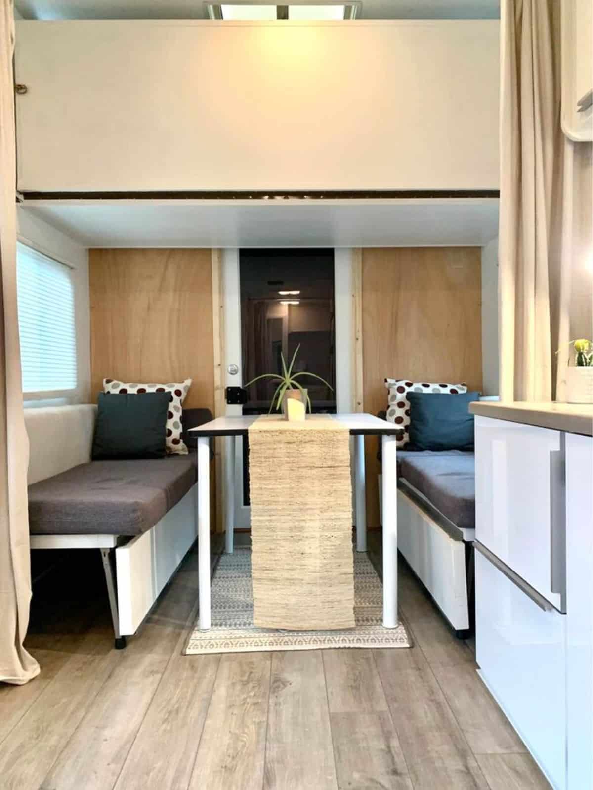 Living area of 20' Compact Tiny House