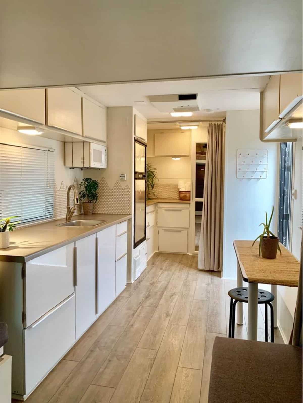 Beautifully designed kitchen area of 20' Compact Tiny House