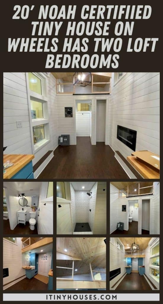 20' Noah Certifiied Tiny House on Wheels Has Two Loft Bedrooms PIN (1)