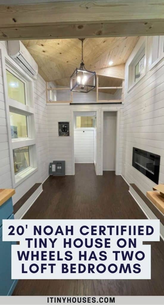 20' Noah Certifiied Tiny House on Wheels Has Two Loft Bedrooms PIN (3)