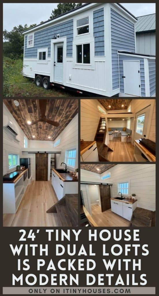 24’ Tiny House With Dual Lofts is Packed with Modern Details PIN (2)