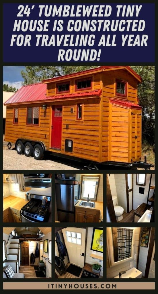 24' Tumbleweed Tiny House Is Constructed for Traveling All Year Round! PIN (1)