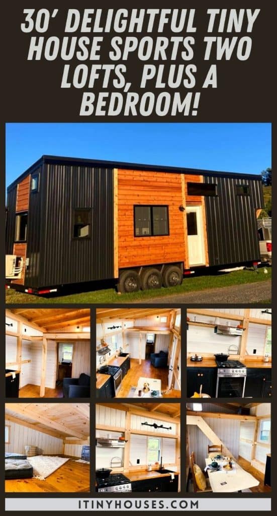 30' Delightful Tiny House Sports Two Lofts, PLUS a Bedroom! PIN (1)