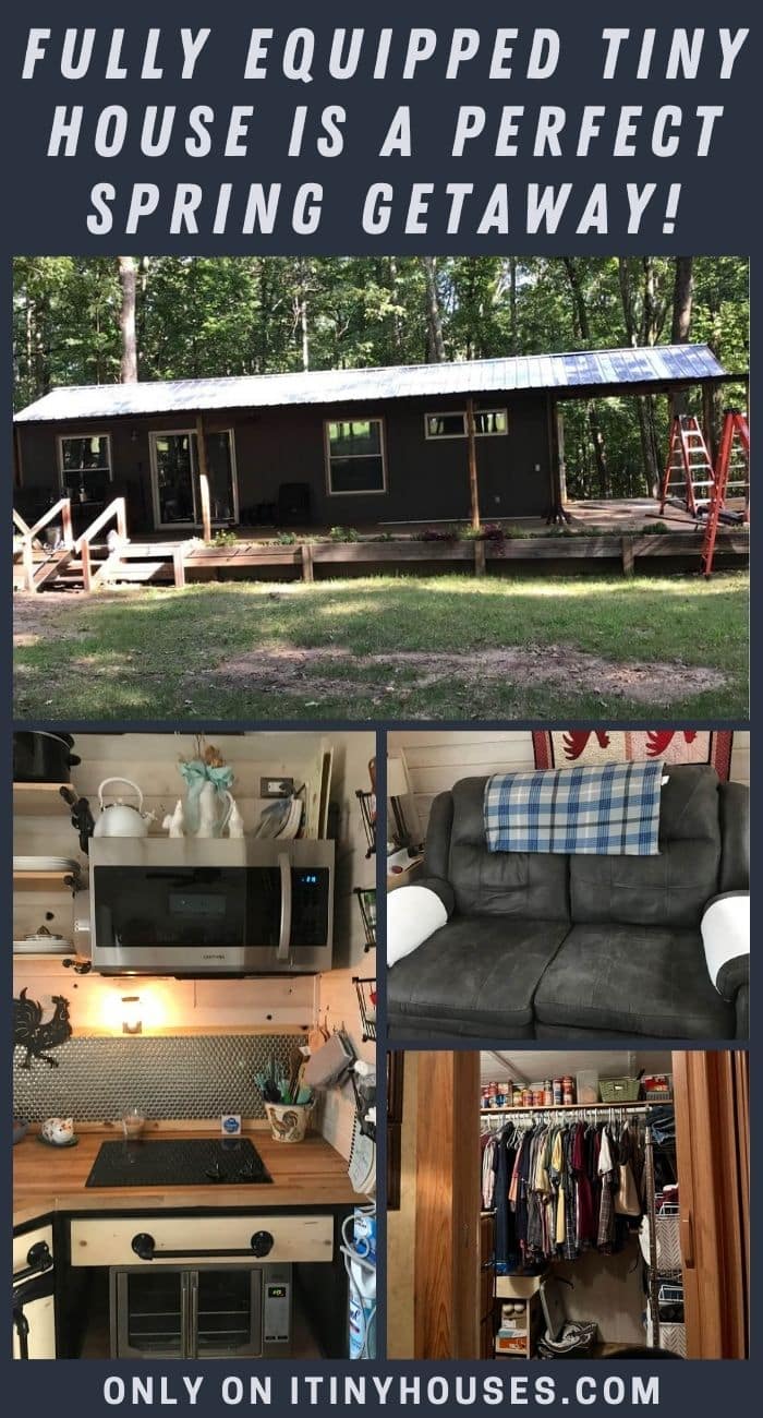 Fully Equipped Tiny House is a Perfect Spring Getaway!