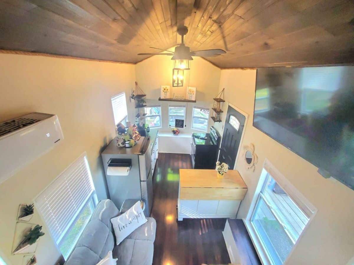 Stunning areal view of interiors of Move-In Ready Tiny Home