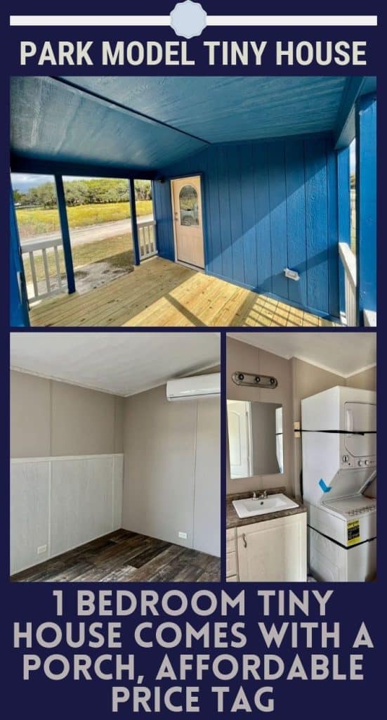 1 Bedroom Tiny House Comes with a Porch, Affordable Price Tag PIN (1)