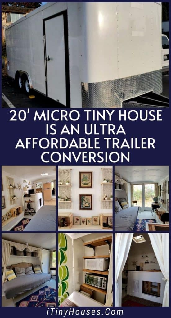 20' Micro Tiny House is an Ultra Affordable Trailer Conversion PIN (3)