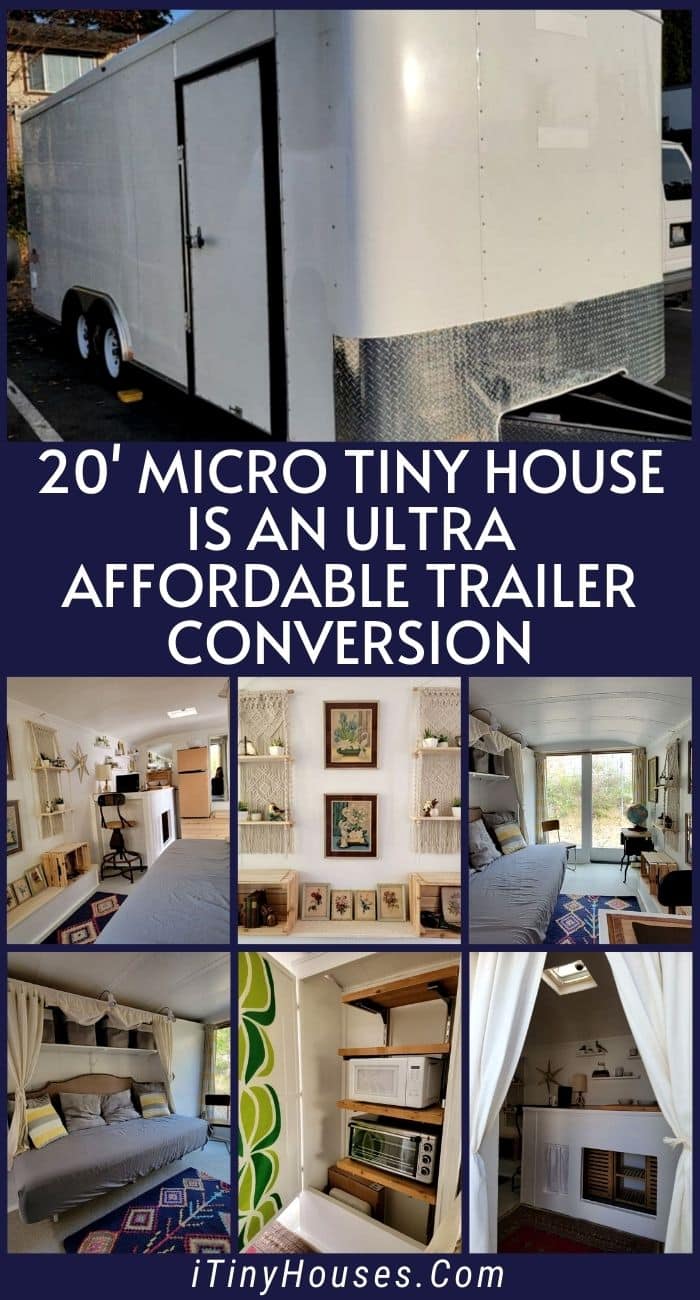 Micro Mini Conversions 20' Micro Tiny House is an Ultra Affordable Trailer Conversion