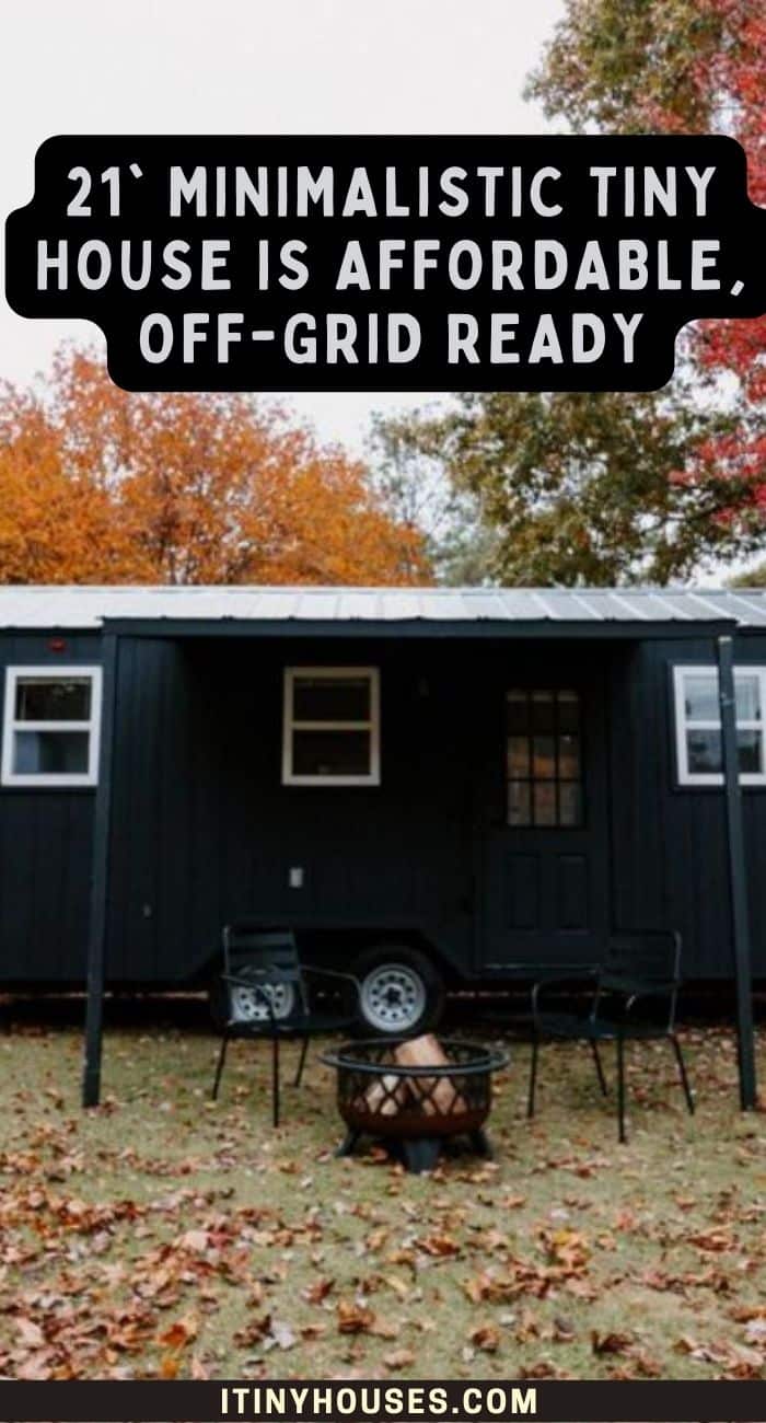 Image showcasing 21' Minimalistic Tiny House is Affordable, Off-Grid Ready