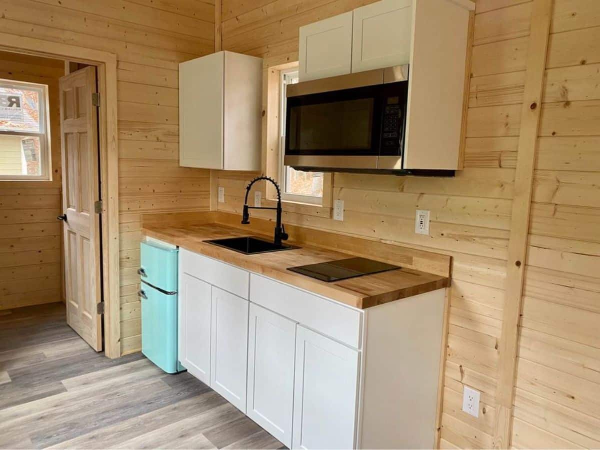 Stylish kitchen cabinets of 24' Brand New Tiny Home