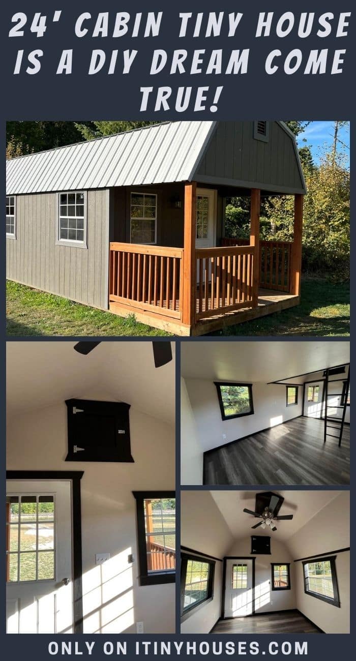 24' Cabin Tiny House Is a DIY Dream Come True! - Tiny Houses