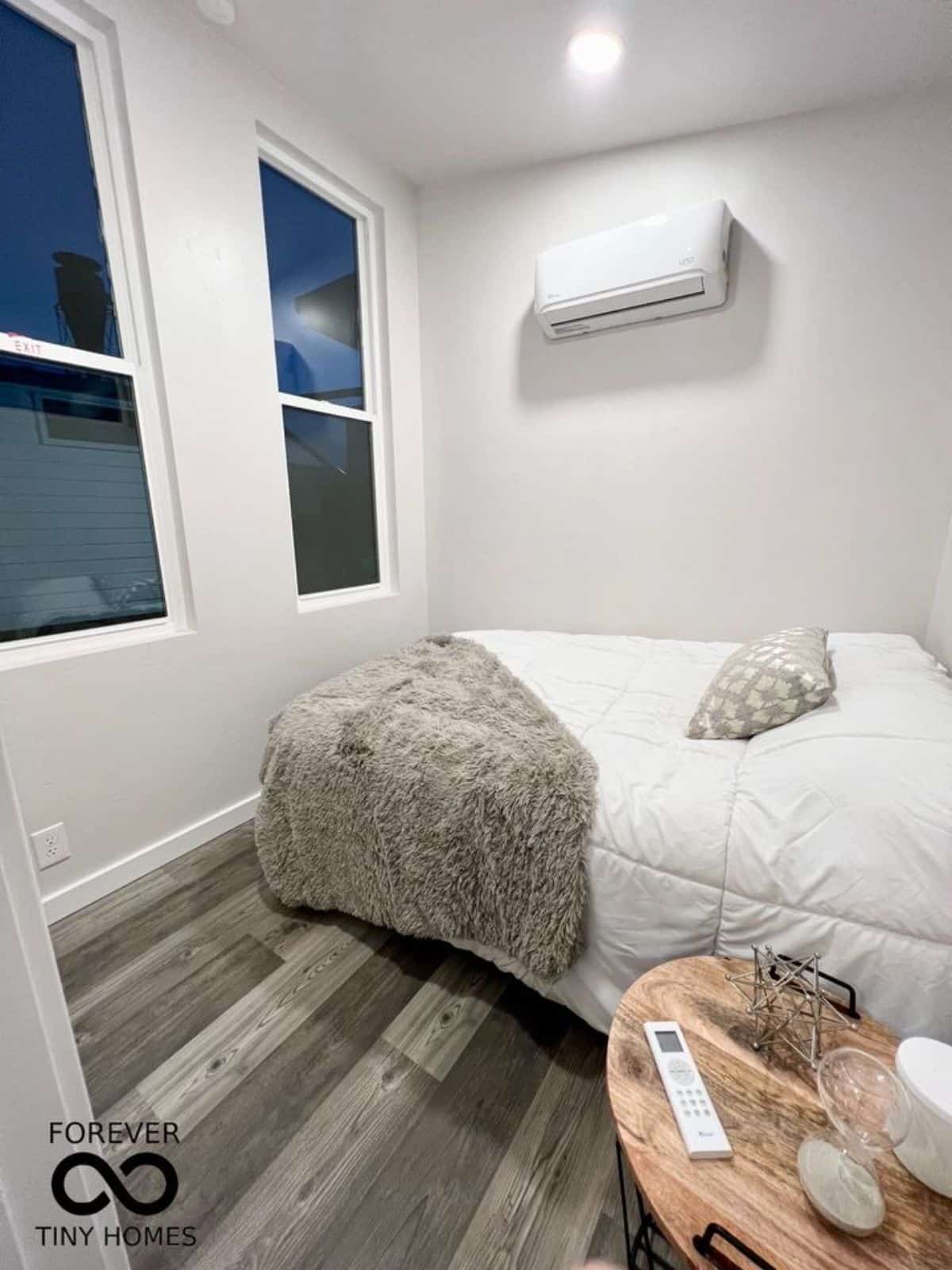 Cozy and comfortable bedroom area of Forever Tiny Home