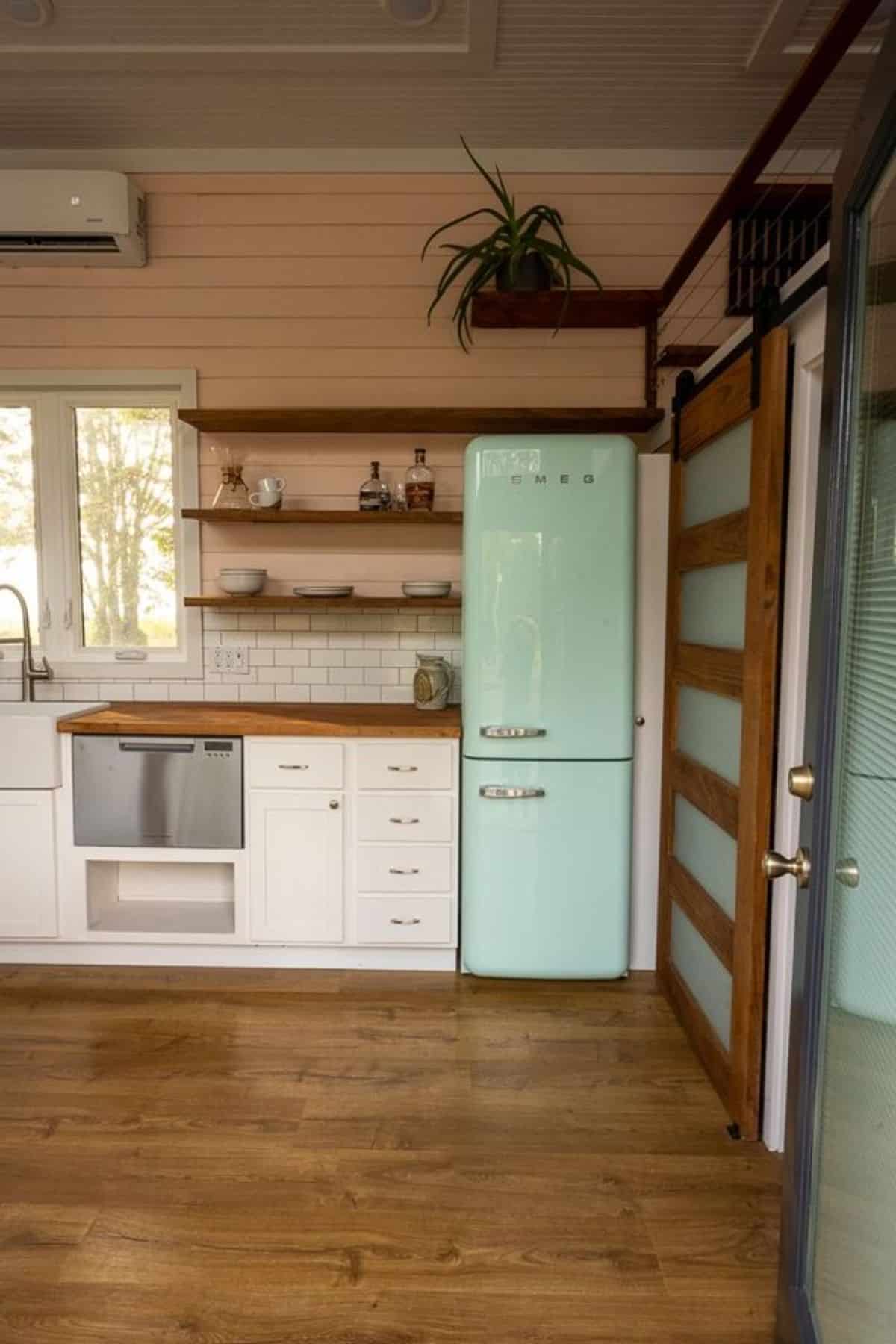 Kitchen area of 280 sf Upscale Tiny House