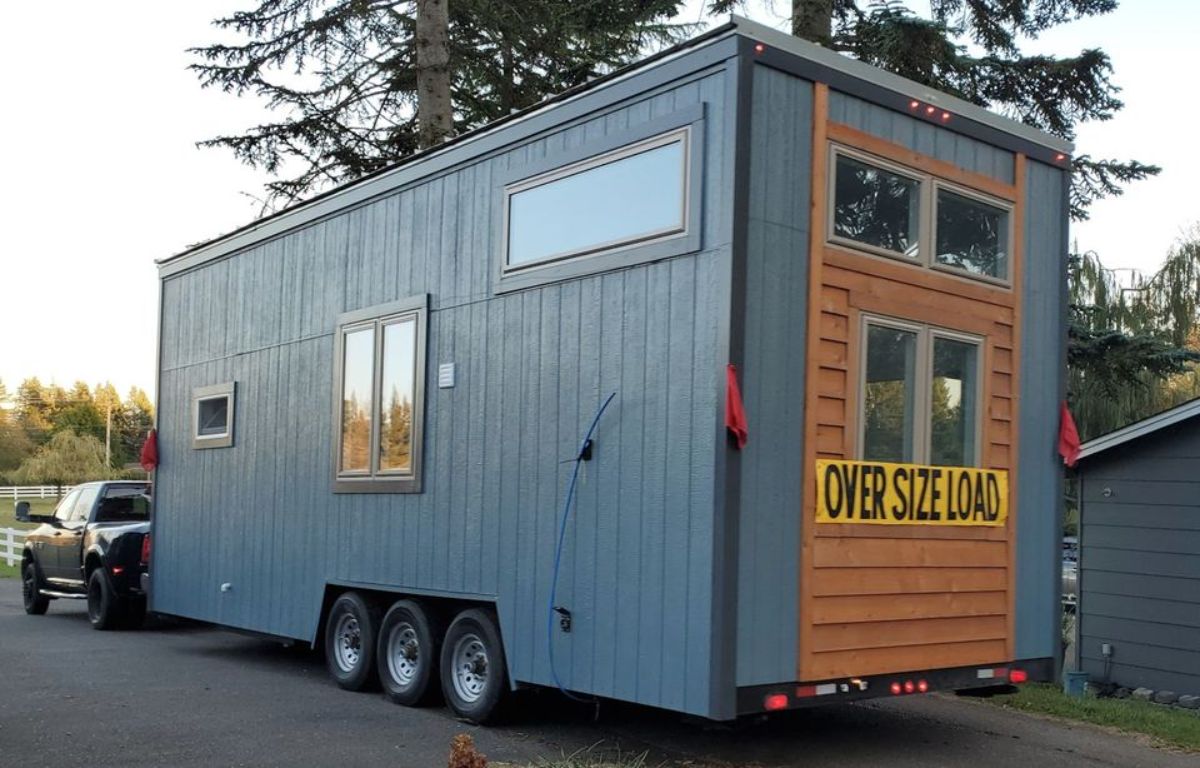 Stunning exterior of 280 sf Upscale Tiny House