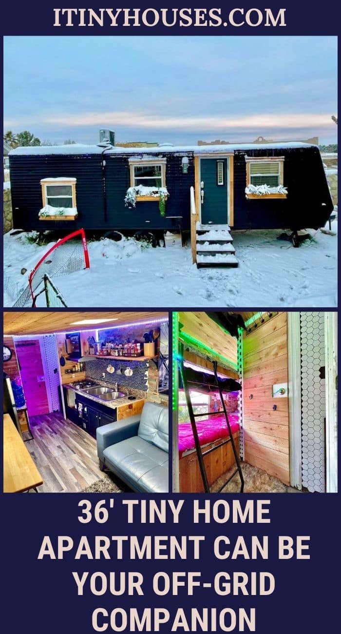 36' Tiny Home Apartment Can Be Your Off-Grid Companion - Off Grid Apartment Integrative Design