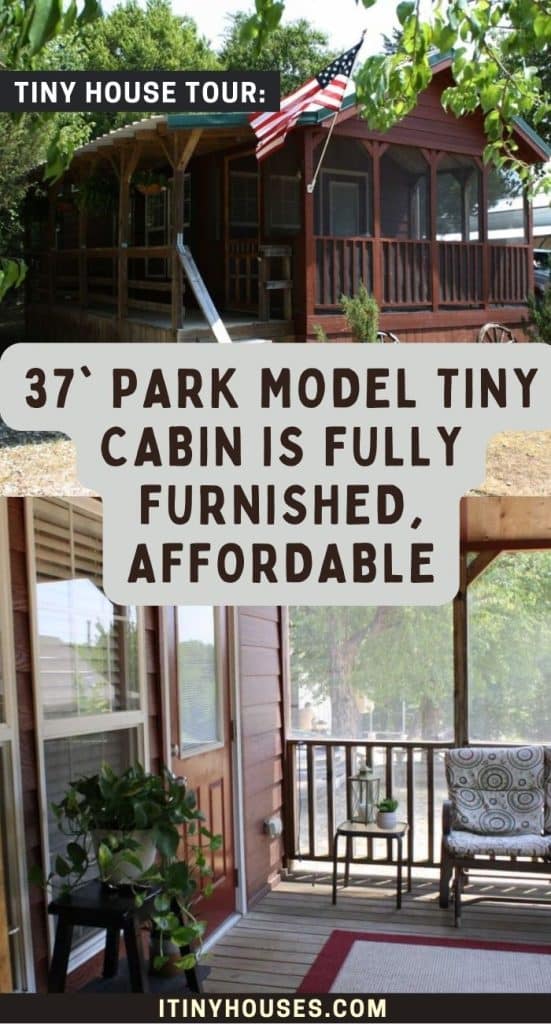 37' Park Model Tiny Cabin is Fully Furnished, Affordable PIN (3)