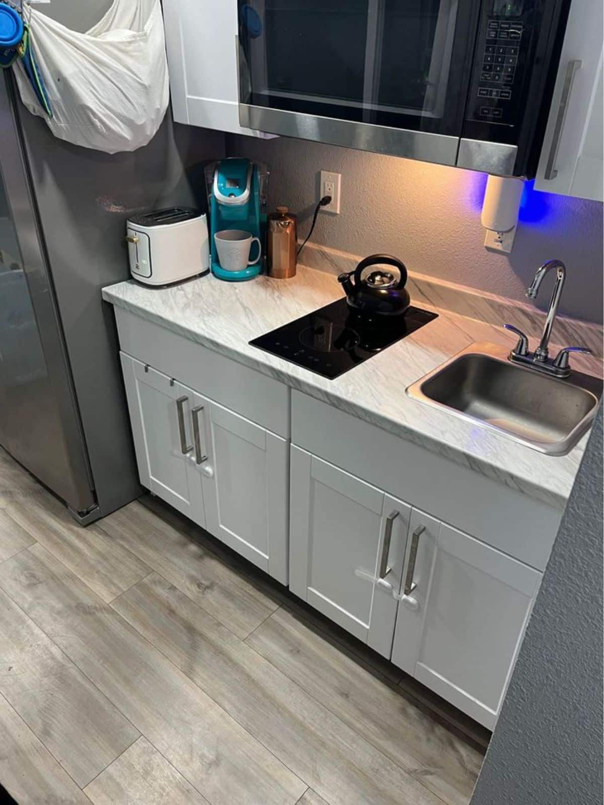 Kitchen area of 40-feet Container Tiny Home