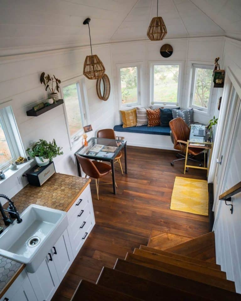 High End Tiny House Has 300 SQ FT Plus A Shed